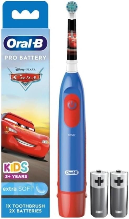 مسواک کودک Oral-B باتریخور طرح Disney Cars مسواک کودک Oral-B باتریخور طرح Disney Cars