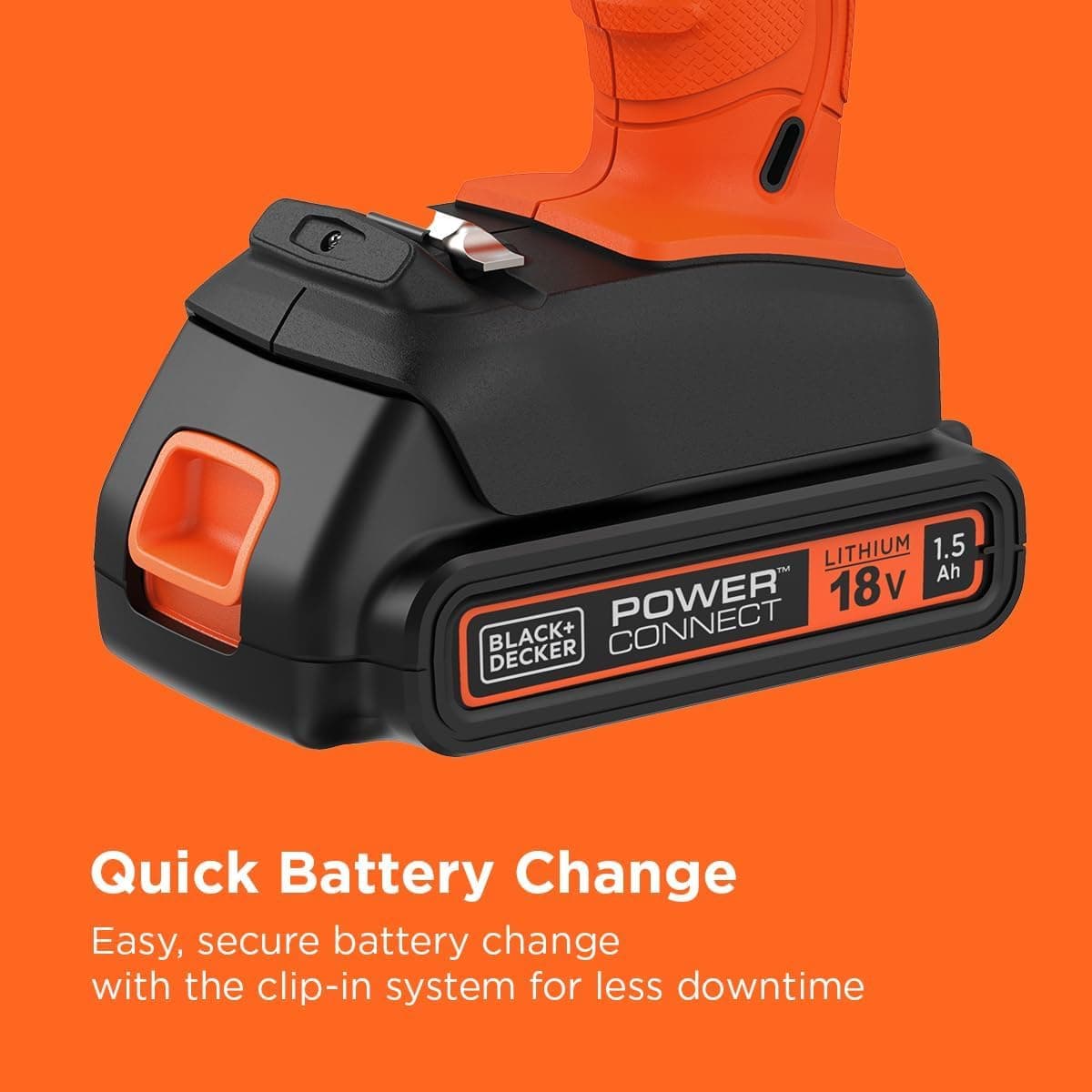 دریل پیچگوشتی شارژی BLACK+DECKER لیتیومیون 18V 1.5Ah نارنجی/مشکی مدل BCD001C1-GB با ضمانت 2 ساله دریل پیچگوشتی شارژی BLACK+DECKER لیتیومیون 18V 1.5Ah نارنجی/مشکی مدل BCD001C1-GB با ضمانت 2 ساله