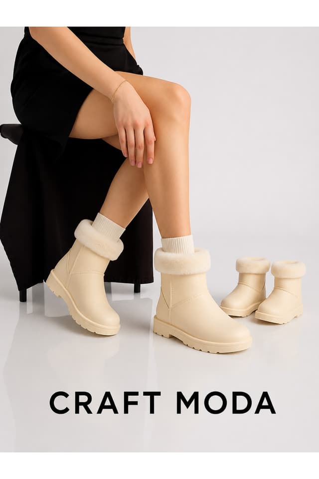 بوت CRAFT MODA ضد آب و برف زمستانی با آستر خزدار بوت CRAFT MODA ضد آب و برف زمستانی با آستر خزدار