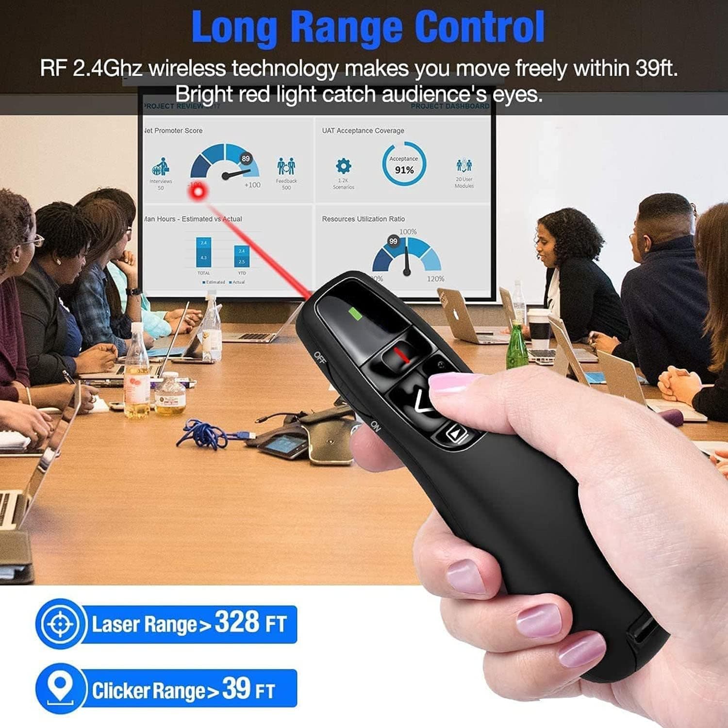 ریموت ارائه بیسیم Gnker برای PowerPoint مدل R400 ریموت ارائه بیسیم Gnker برای PowerPoint مدل R400