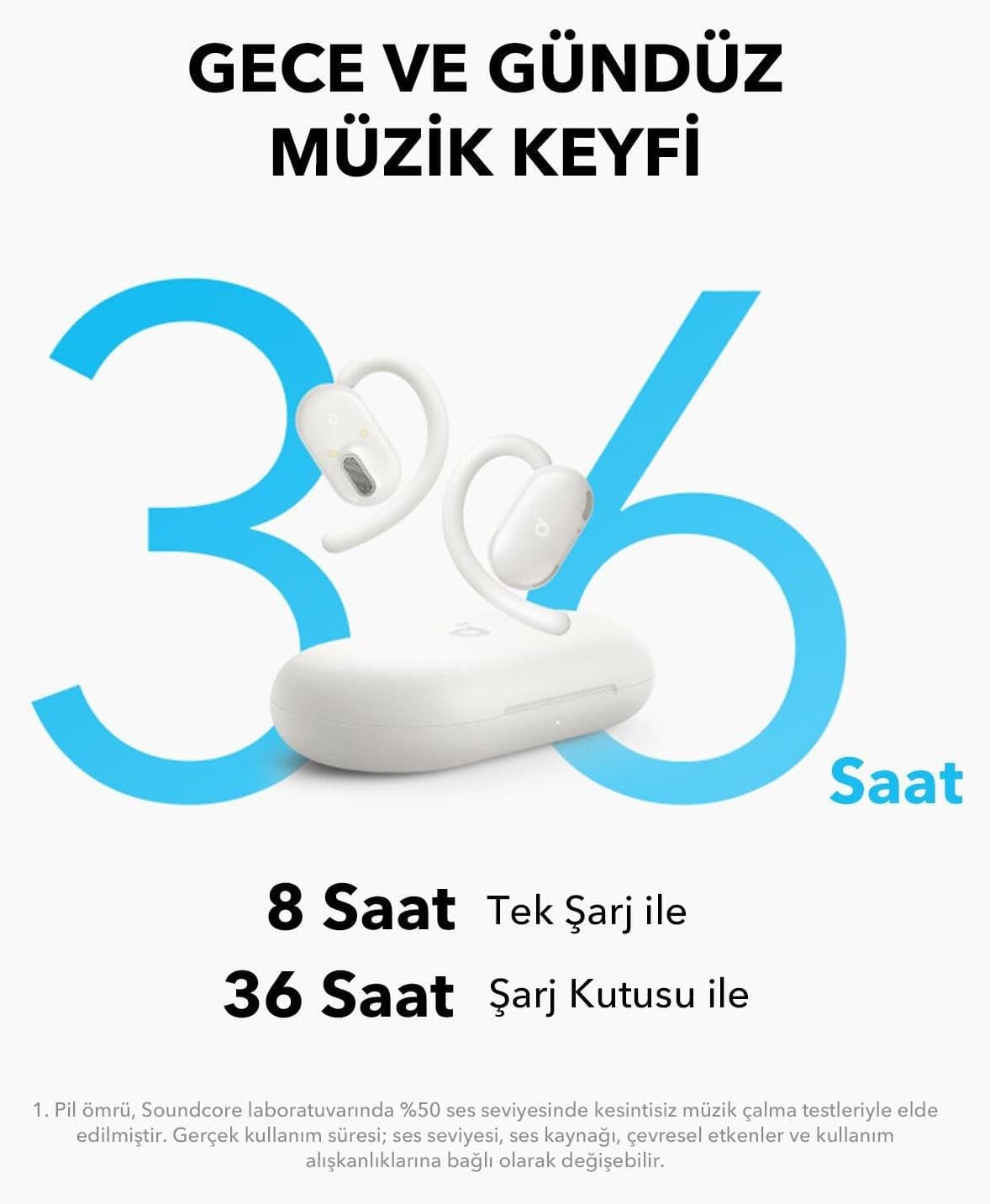 هدفون بلوتوثی Anker Soundcore V20i با فناوری گوش باز سفید مدل A3876 هدفون بلوتوثی Anker Soundcore V20i با فناوری گوش باز سفید مدل A3876