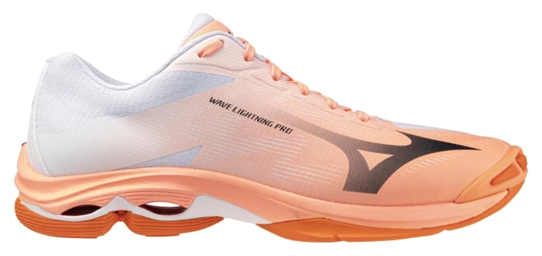کفش والیبال یونیسکس Mizuno Wave Lightning Pro سفید / نارنجی کفش والیبال یونیسکس Mizuno Wave Lightning Pro سفید / نارنجی