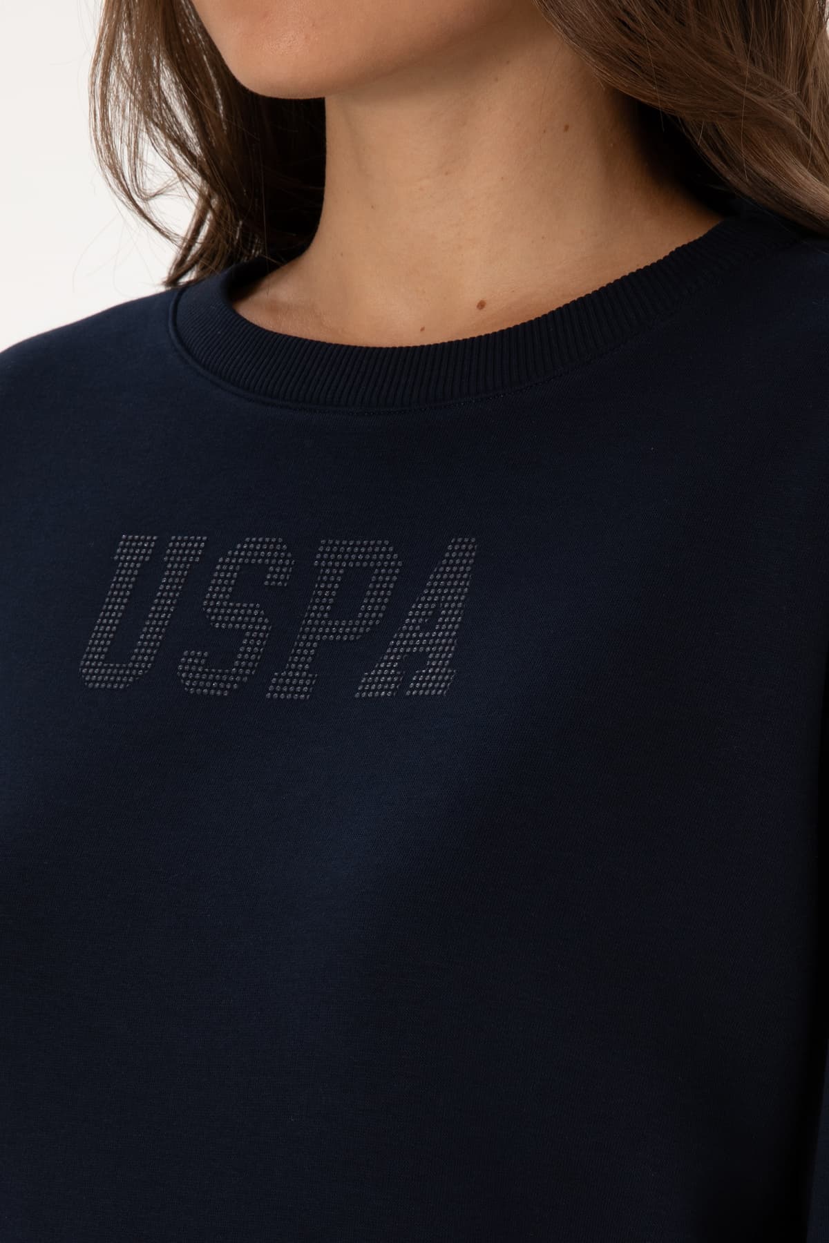 سویشرت زنانه U.S. Polo Assn. سرمهای یقه گرد بیسیک مدل 50307752-VR033 سویشرت زنانه U.S. Polo Assn. سرمهای یقه گرد بیسیک مدل 50307752-VR033