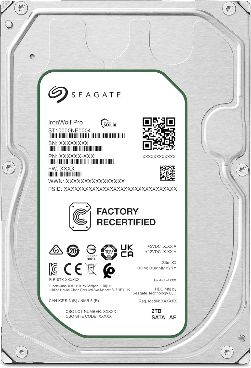 هارد دیسک داخلی NAS Seagate IronWolf 10TB CMR مدل ST10000VN000 هارد دیسک داخلی NAS Seagate IronWolf 10TB CMR مدل ST10000VN000