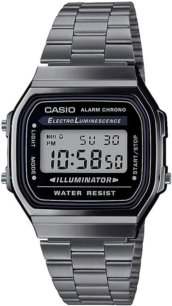 ساعت مچی یونیسکس Casio دیجیتال رترو خاکستری و مشکی مدل A168WGG-1ADF ساعت مچی یونیسکس Casio دیجیتال رترو خاکستری و مشکی مدل A168WGG-1ADF