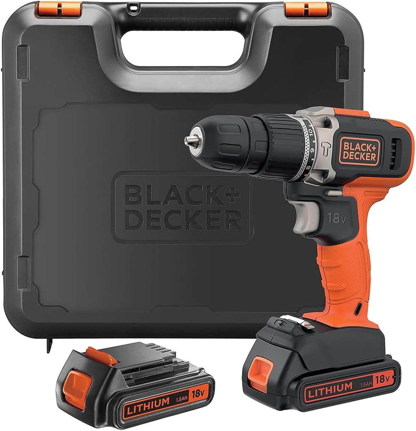 دریل پیچگوشتی شارژی BLACK+DECKER لیتیومیون 18V 1.5Ah نارنجی/مشکی مدل BCD001C1-GB با ضمانت 2 ساله دریل پیچگوشتی شارژی BLACK+DECKER لیتیومیون 18V 1.5Ah نارنجی/مشکی مدل BCD001C1-GB با ضمانت 2 ساله