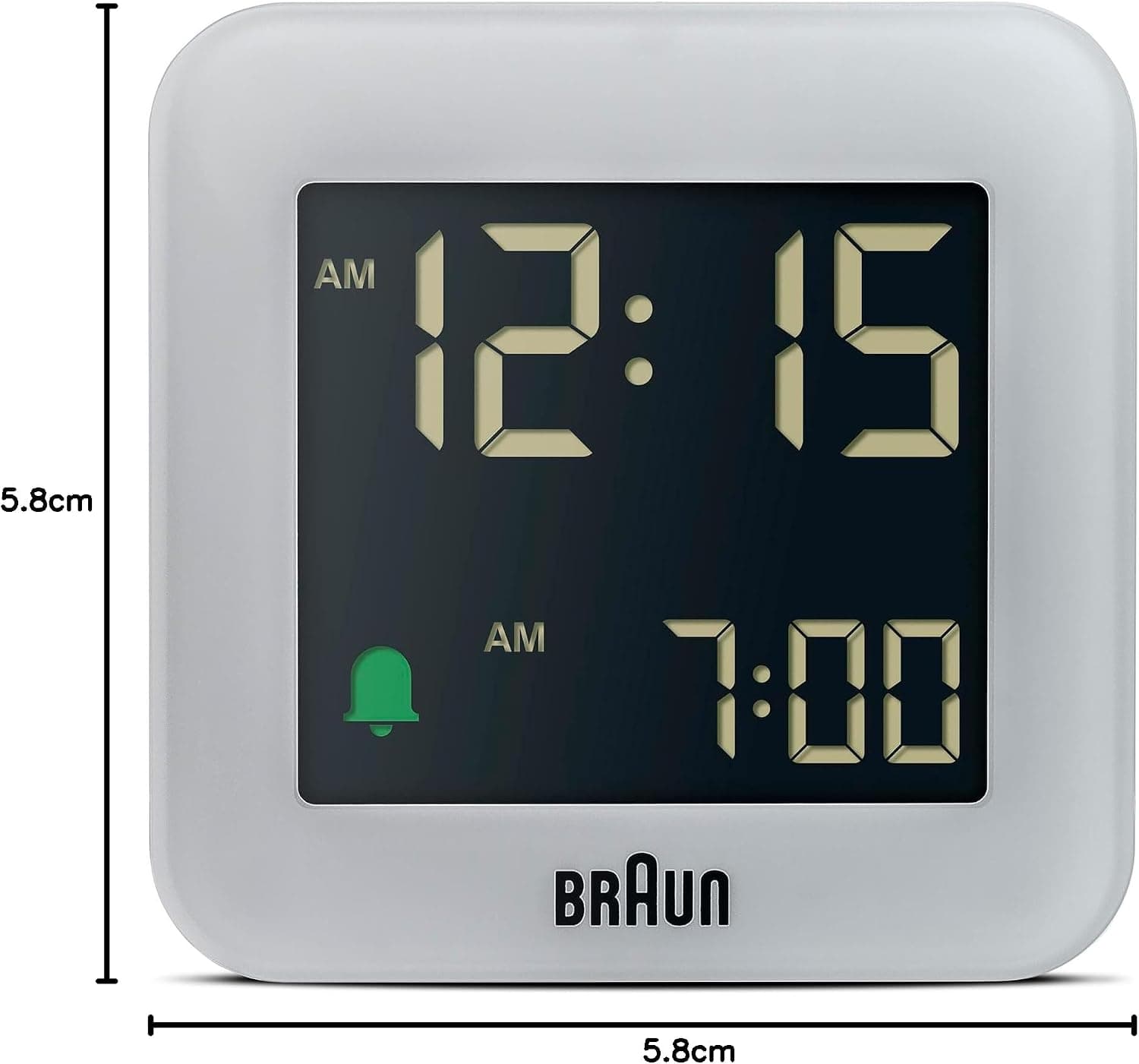 ساعت زنگدار مسافرتی دیجیتال Braun با اسنوز خاکستری مدل BC08G ساعت زنگدار مسافرتی دیجیتال Braun با اسنوز خاکستری مدل BC08G