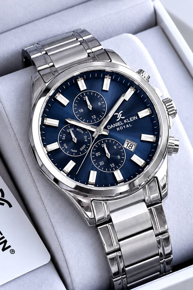 ساعت مچی مردانه Daniel Klein ضد آب 3 ATM بند استیل نقرهای مدل Dke2023c6 ساعت مچی مردانه Daniel Klein ضد آب 3 ATM بند استیل نقرهای مدل Dke2023c6