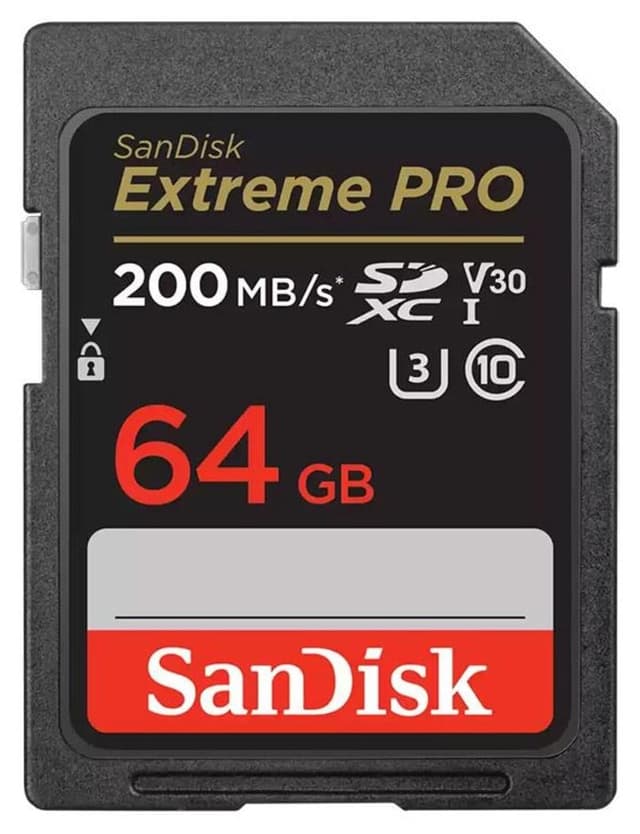 کارت حافظه Sandisk Extreme Pro SDXC با ظرفیت 64gb و سرعت 200mb/s کارت حافظه Sandisk Extreme Pro SDXC با ظرفیت 64gb و سرعت 200mb/s