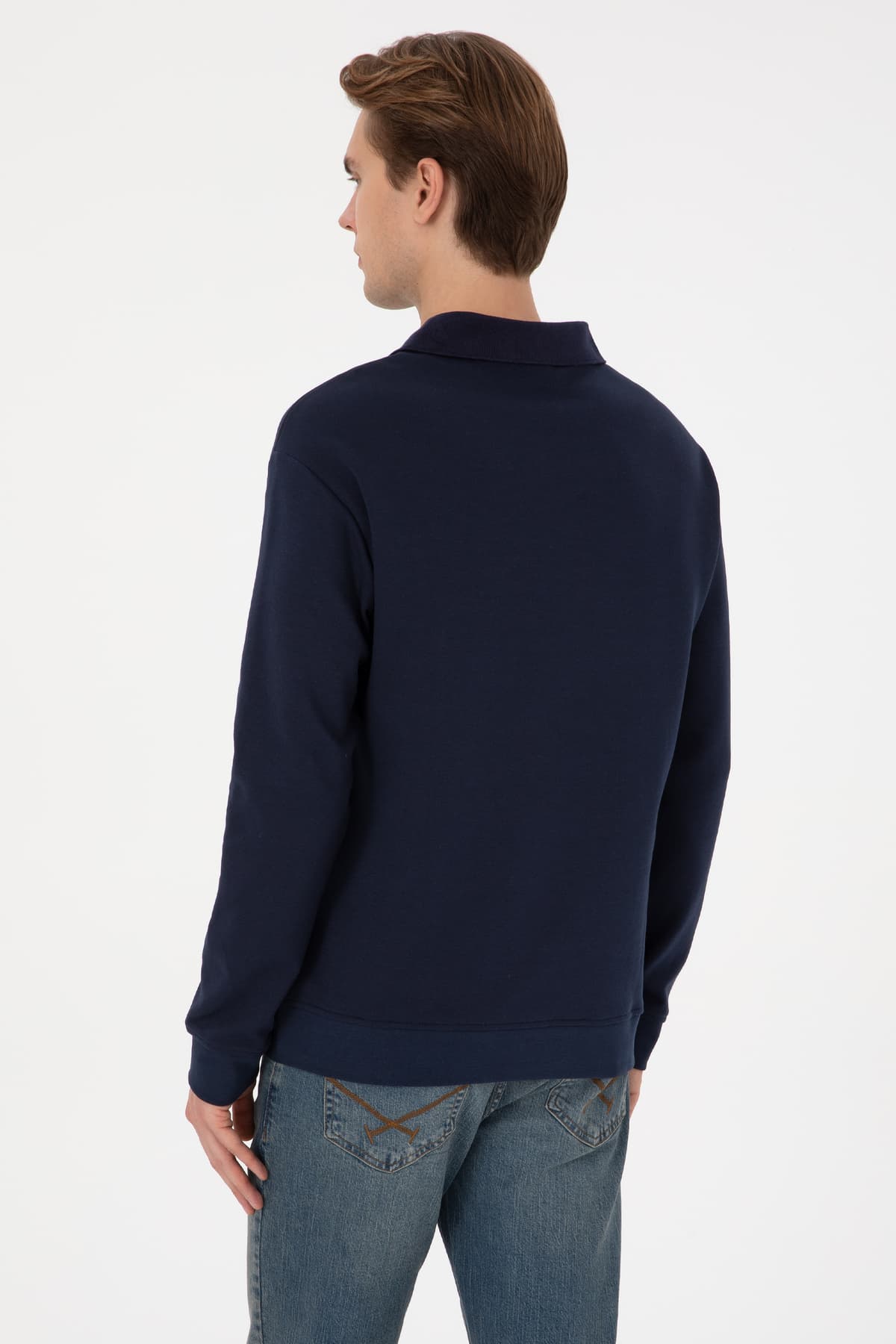 سوئیشرت مردانه U.S. Polo Assn. فیت راحت نیم زیپ سرمهای مدل 50316484-VR033 سوئیشرت مردانه U.S. Polo Assn. فیت راحت نیم زیپ سرمهای مدل 50316484-VR033