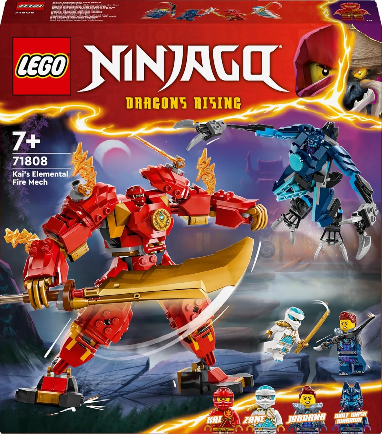 لگو NINJAGO ربات عنصر آتش Kai مدل 71808 لگو NINJAGO ربات عنصر آتش Kai مدل 71808