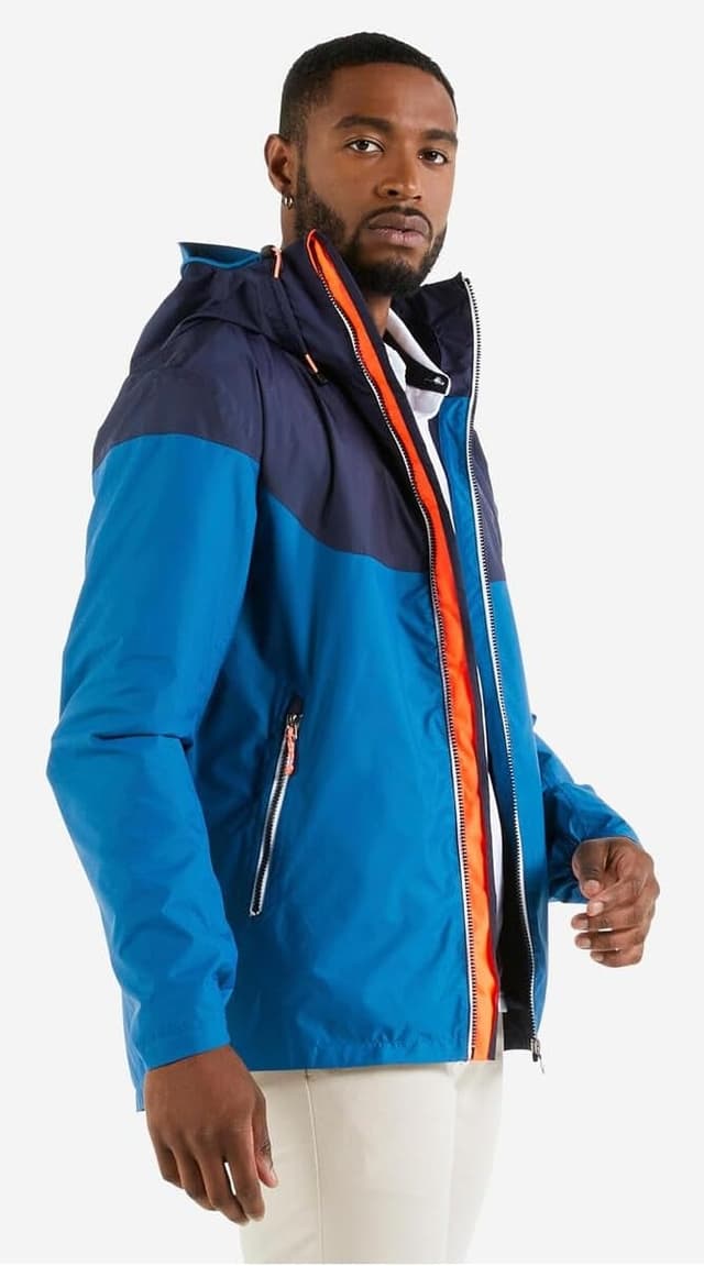 بارانی قایقرانی مردانه Decathlon Tribord ضدآب آبی/سرمهای سایز XL بارانی قایقرانی مردانه Decathlon Tribord ضدآب آبی/سرمهای سایز XL