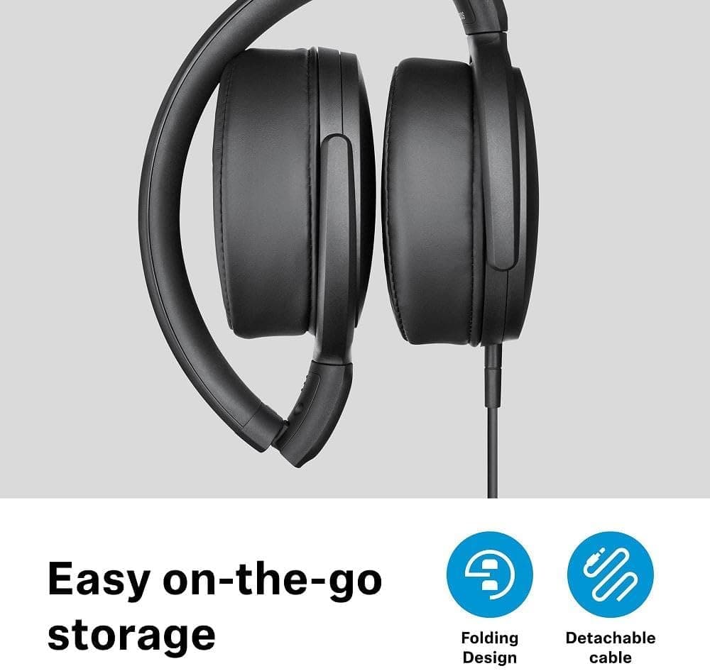هدفون روگوشی مشکی Sennheiser مدل HD 400S هدفون روگوشی مشکی Sennheiser مدل HD 400S