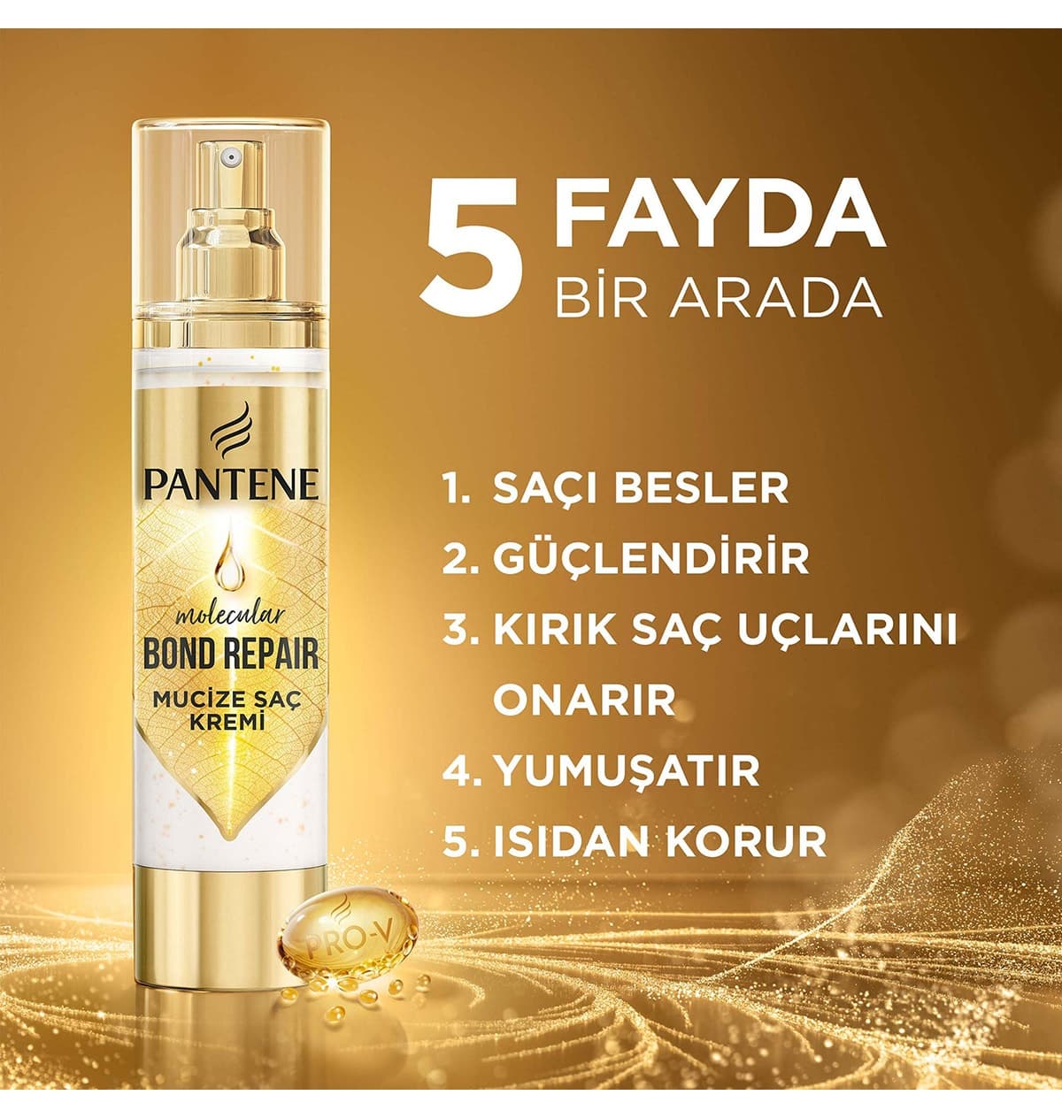 کرم مراقبت از موی بدون آبکشی برای موهای آسیبدیده Pantene Molecular Bond Repair ترمیمکننده پیوند 90 ml کرم مراقبت از موی بدون آبکشی برای موهای آسیبدیده Pantene Molecular Bond Repair ترمیمکننده پیوند 90 ml