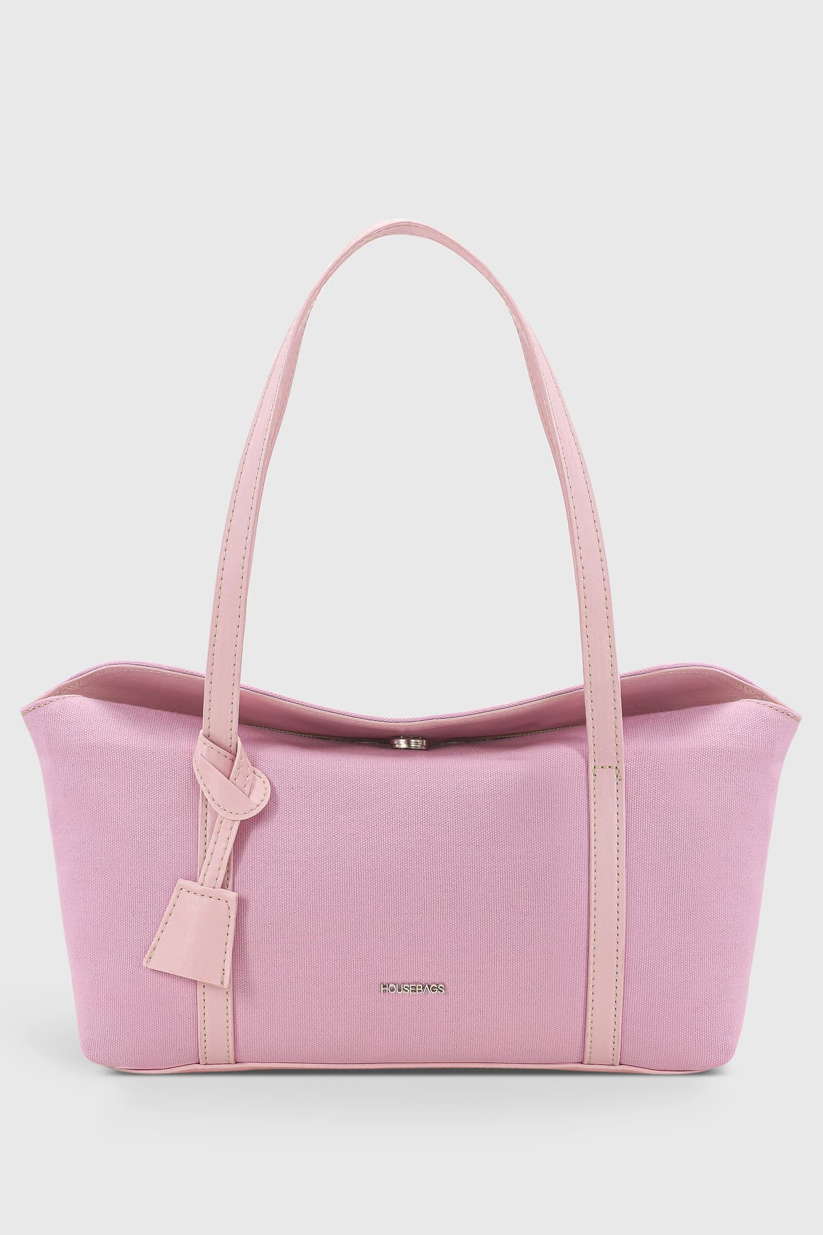 کیف دوشی زنانه Housebags کانواس صورتی با درب بولینگ مدل 270 کیف دوشی زنانه Housebags کانواس صورتی با درب بولینگ مدل 270