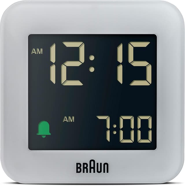 ساعت زنگدار مسافرتی دیجیتال Braun با اسنوز خاکستری مدل BC08G ساعت زنگدار مسافرتی دیجیتال Braun با اسنوز خاکستری مدل BC08G
