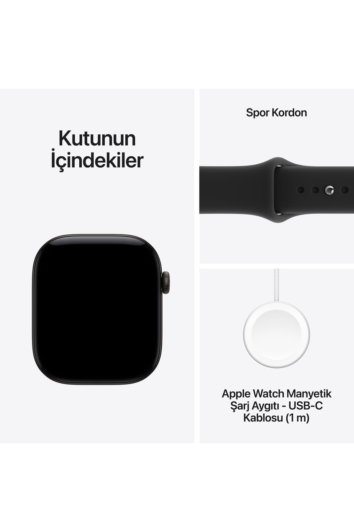 ساعت هوشمند Apple Watch Series 12 GPS با بدنه آلومینیومی مشکی و بند ورزشی مشکی 46mm سایز S/M ساعت هوشمند Apple Watch Series 12 GPS با بدنه آلومینیومی مشکی و بند ورزشی مشکی 46mm سایز S/M