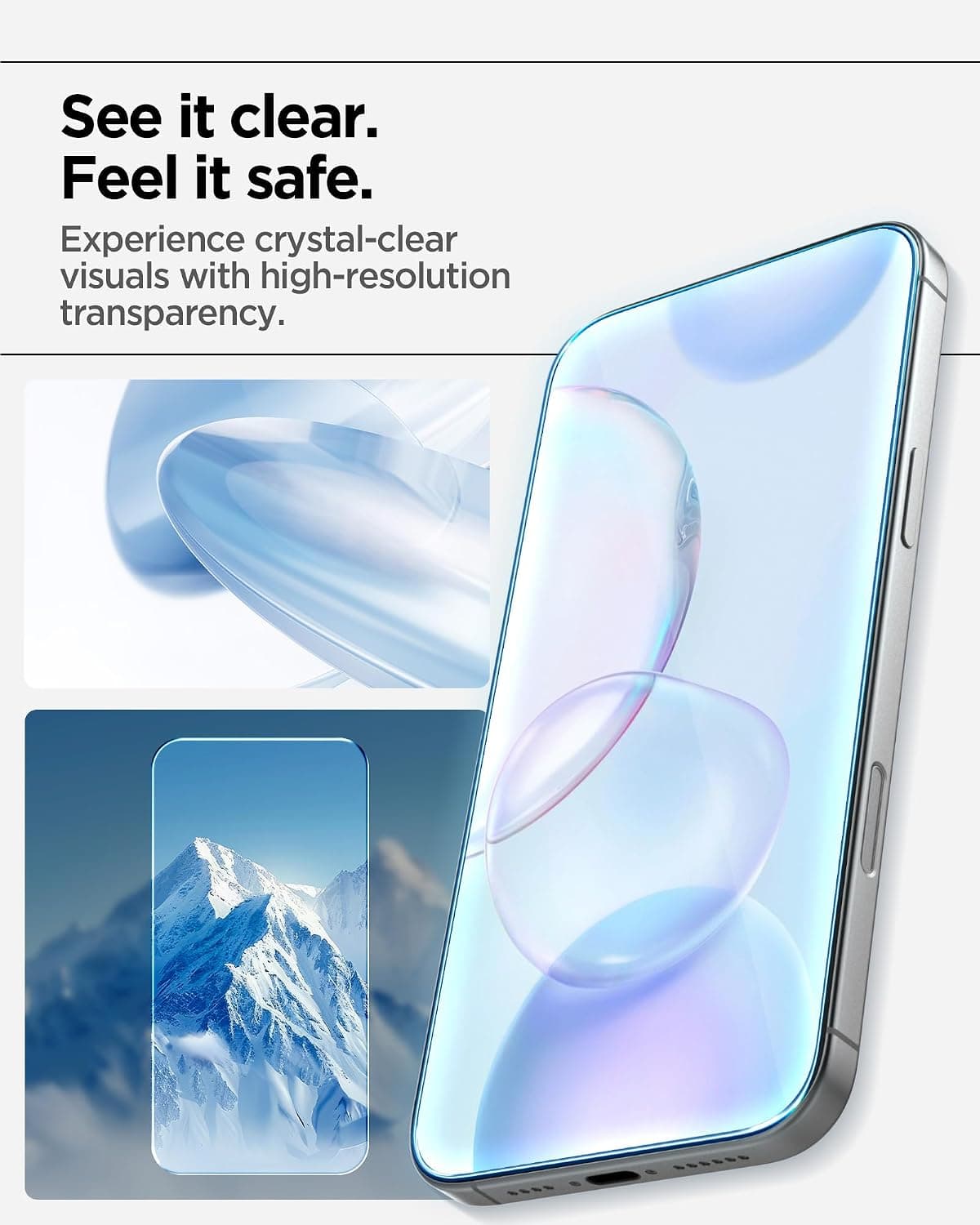 محافظ صفحه نمایش Spigen AlignMaster S iPhone 18 Pro / 17 Pro 3 عددی محافظ صفحه نمایش Spigen AlignMaster S iPhone 18 Pro / 17 Pro 3 عددی