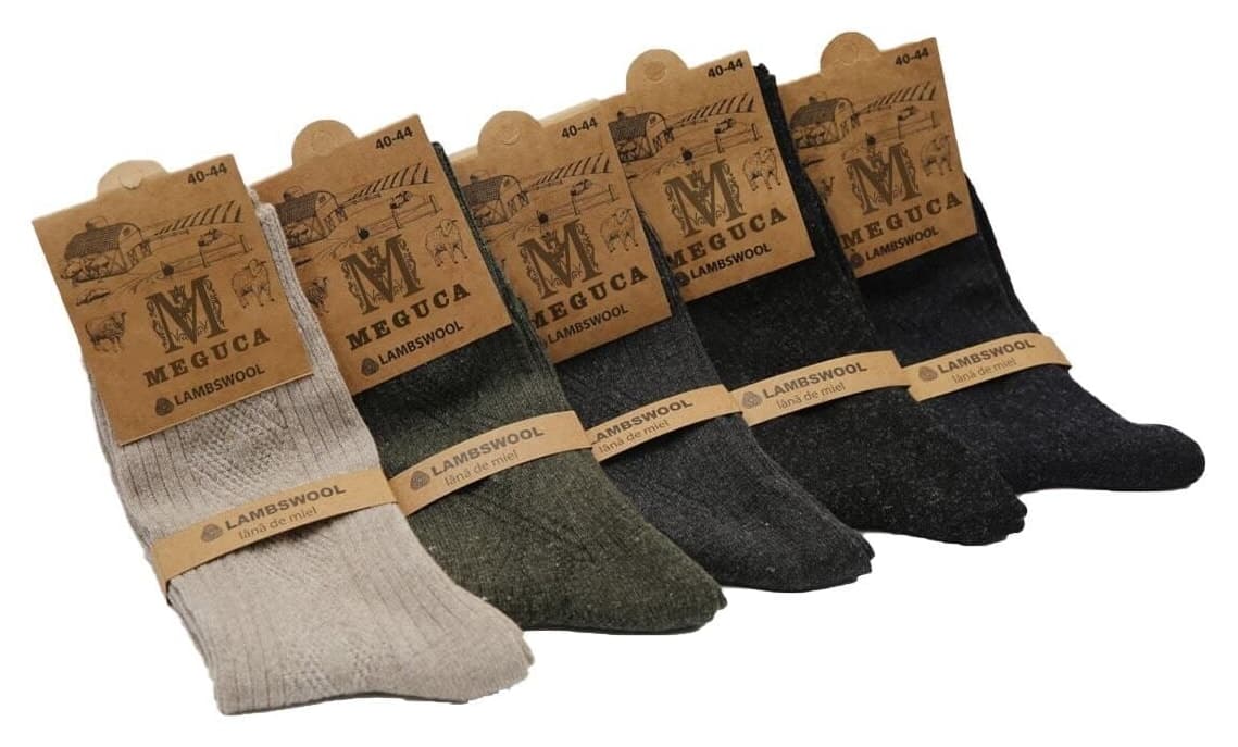 جوراب زنانه Meguca Socks زمستانی فوقالعاده گرم پشم بره ست 5 جفتی جوراب زنانه Meguca Socks زمستانی فوقالعاده گرم پشم بره ست 5 جفتی