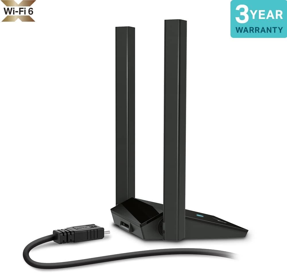 آداپتور USB بیسیم TP-Link دوآنتنه با بهره بالا، AX1800 Mbps، کابل 1 متری USB 3.0، Beamforming، MU-MIMO، WPA3 مدل Archer TX20U Plus آداپتور USB بیسیم TP-Link دوآنتنه با بهره بالا، AX1800 Mbps، کابل 1 متری USB 3.0، Beamforming، MU-MIMO، WPA3 مدل Archer TX20U Plus