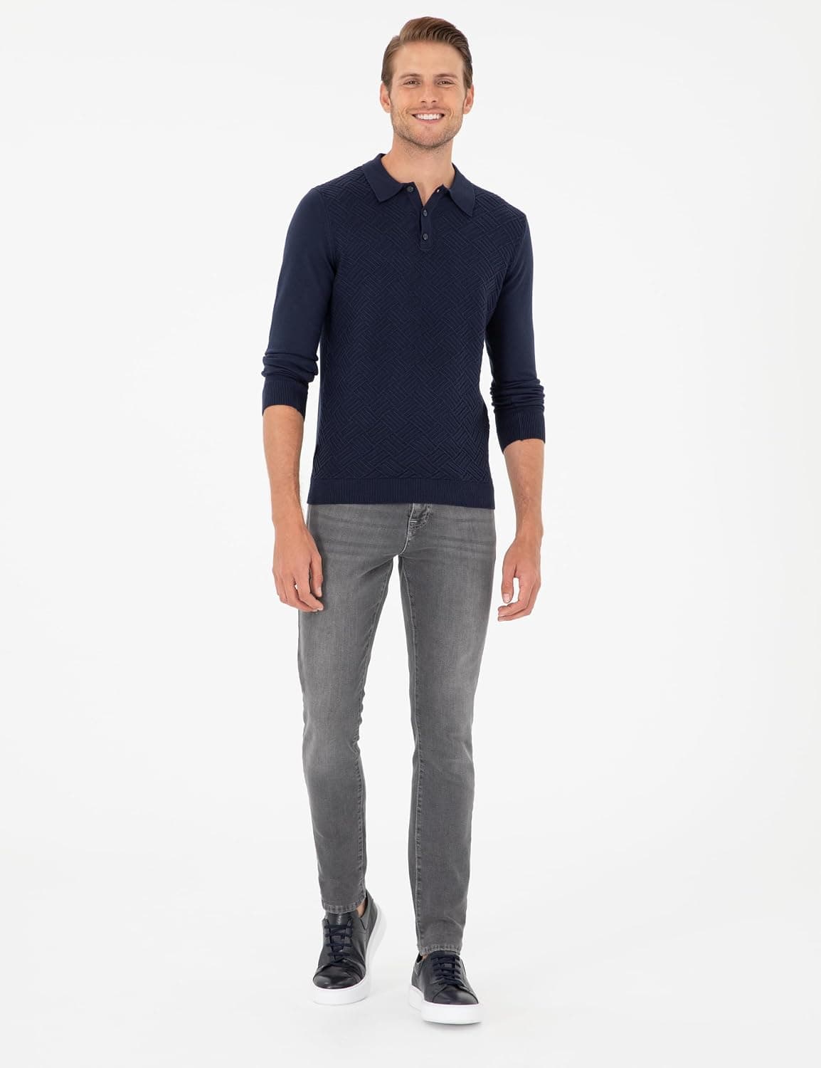 پلیور مردانه Pierre Cardin سرمهای مدل 50300521-VR033 پلیور مردانه Pierre Cardin سرمهای مدل 50300521-VR033