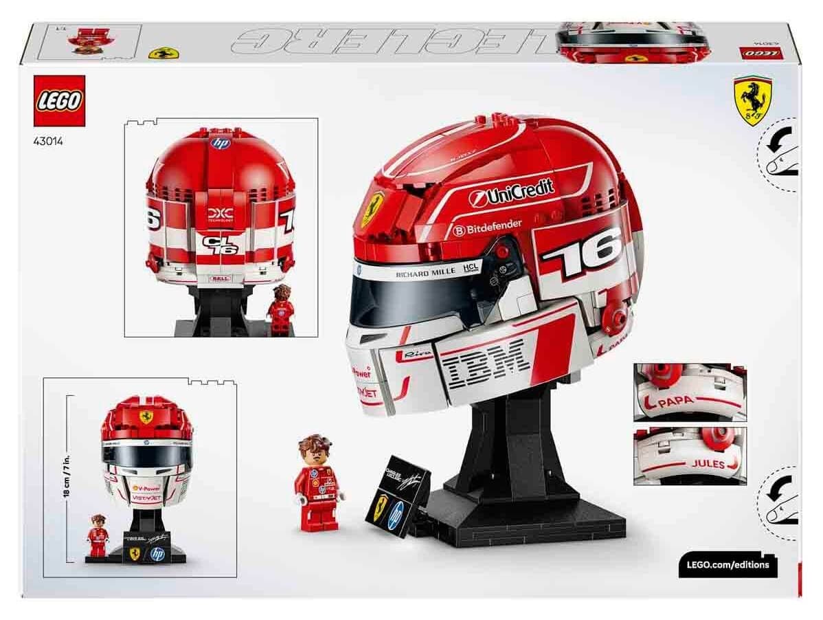 لگو 43014 Scuderia Ferrari HP Charles Leclerc کلاه ایمنی لگو 43014 Scuderia Ferrari HP Charles Leclerc کلاه ایمنی