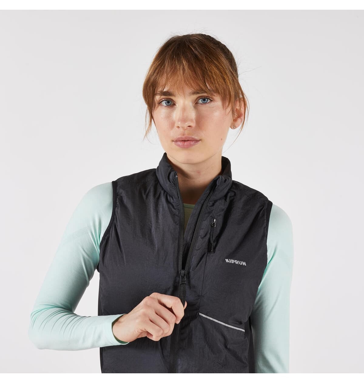 جلیقه دویدن زنانه Decathlon Kiprun مشکی مدل SM 500 Run Warm جلیقه دویدن زنانه Decathlon Kiprun مشکی مدل SM 500 Run Warm