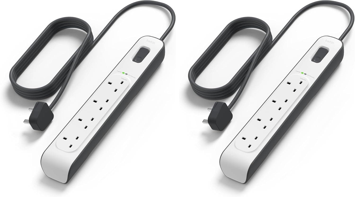 چندراهی برق Belkin ششپریز محافظدار با کابل 2 متری چندراهی برق Belkin ششپریز محافظدار با کابل 2 متری