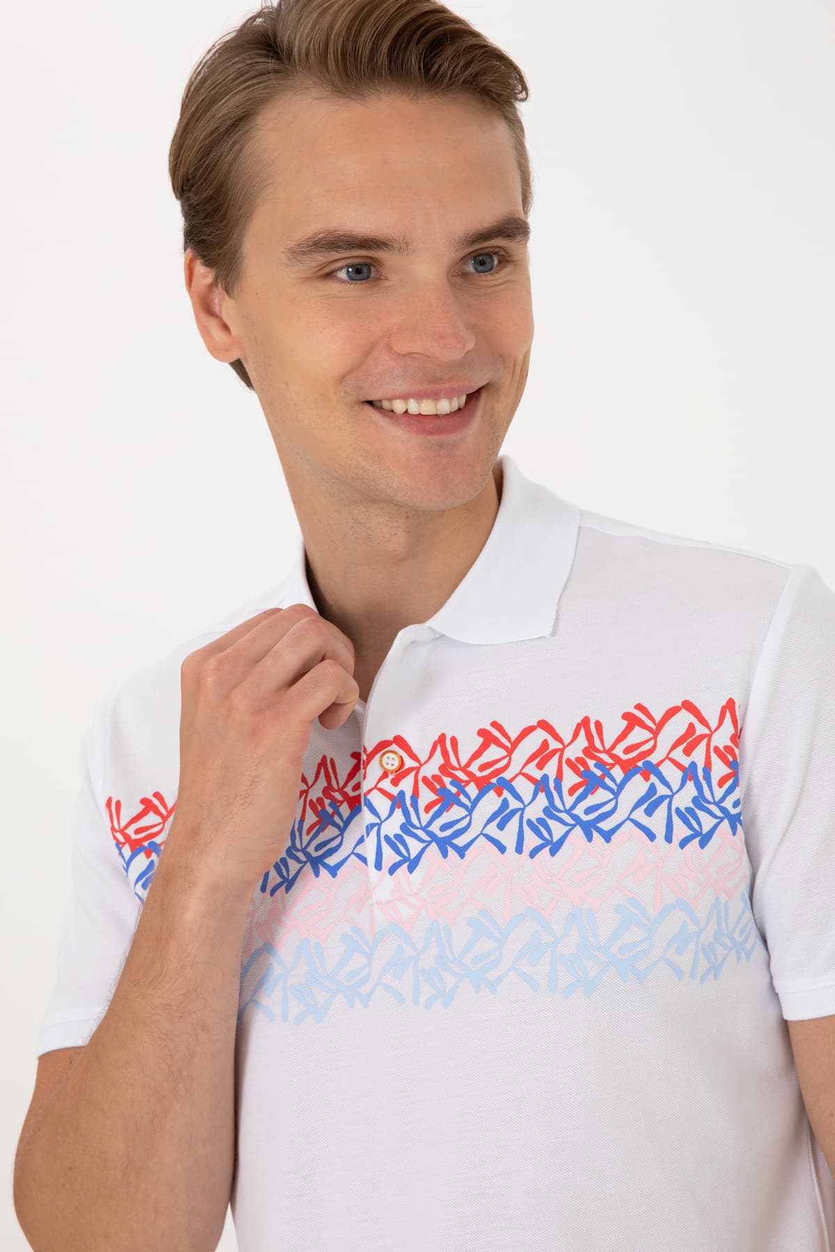 تیشرت مردانه U.S. Polo Assn. فیت معمولی قرمز یقه پولو مدل 50299819-VR213 تیشرت مردانه U.S. Polo Assn. فیت معمولی قرمز یقه پولو مدل 50299819-VR213