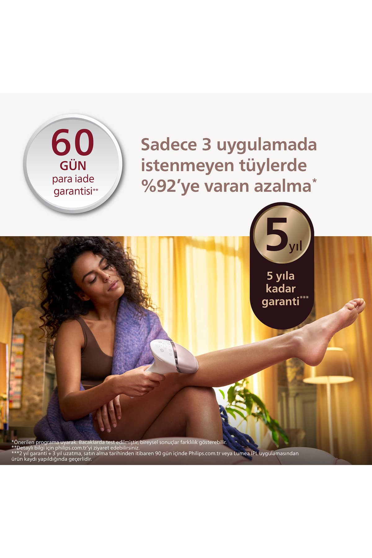 دستگاه IPL رفع موهای زائد بدن، صورت و بیکینی Philips سری Lumea 9900 با اپلیکیشن SkinAI، 3 سری و کیف مدل BRI953/01 دستگاه IPL رفع موهای زائد بدن، صورت و بیکینی Philips سری Lumea 9900 با اپلیکیشن SkinAI، 3 سری و کیف مدل BRI953/01