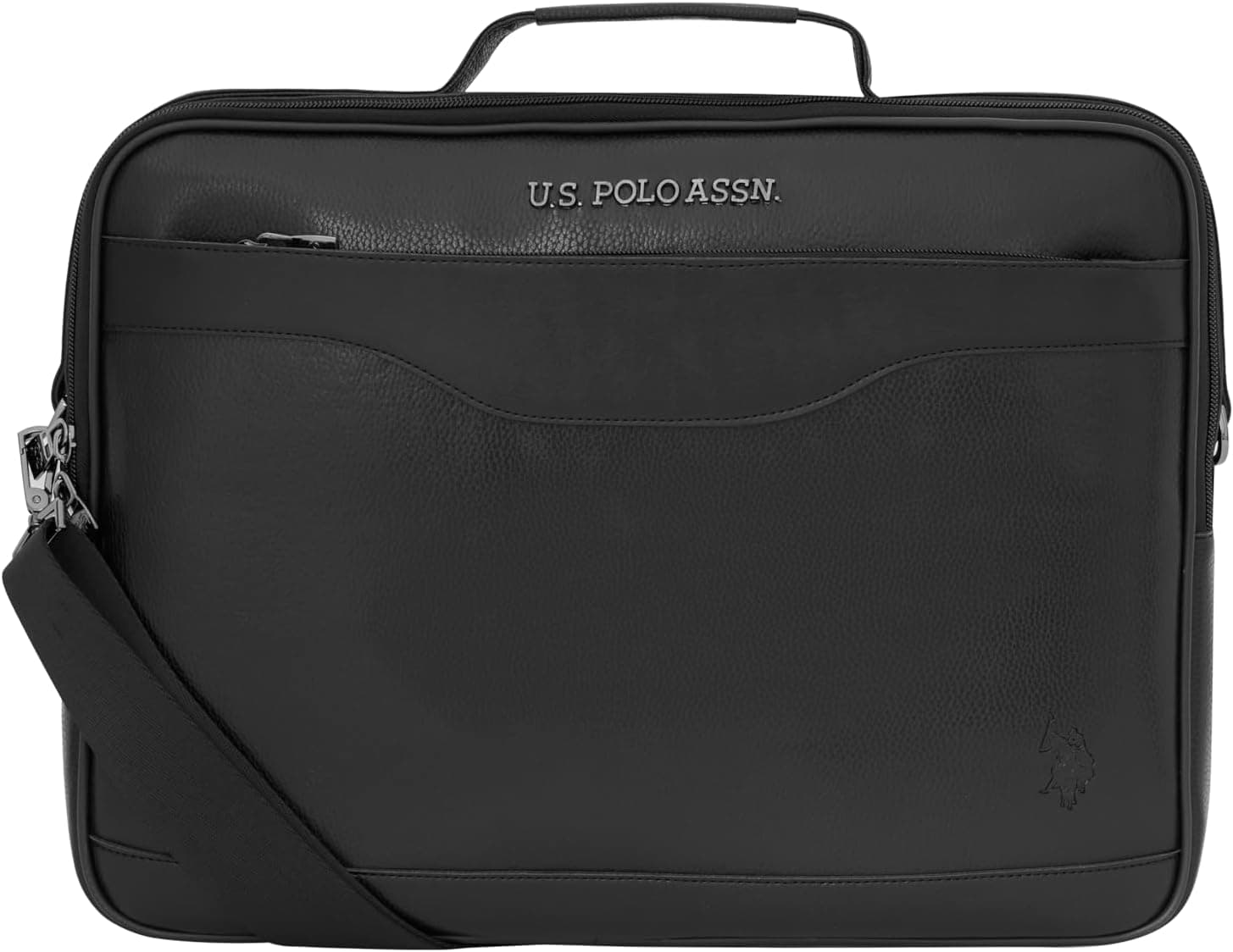 کیف اداری لپتاپ U.S. POLO ASSN. با بند شانهای مشکی مدل 25033-25034 کیف اداری لپتاپ U.S. POLO ASSN. با بند شانهای مشکی مدل 25033-25034