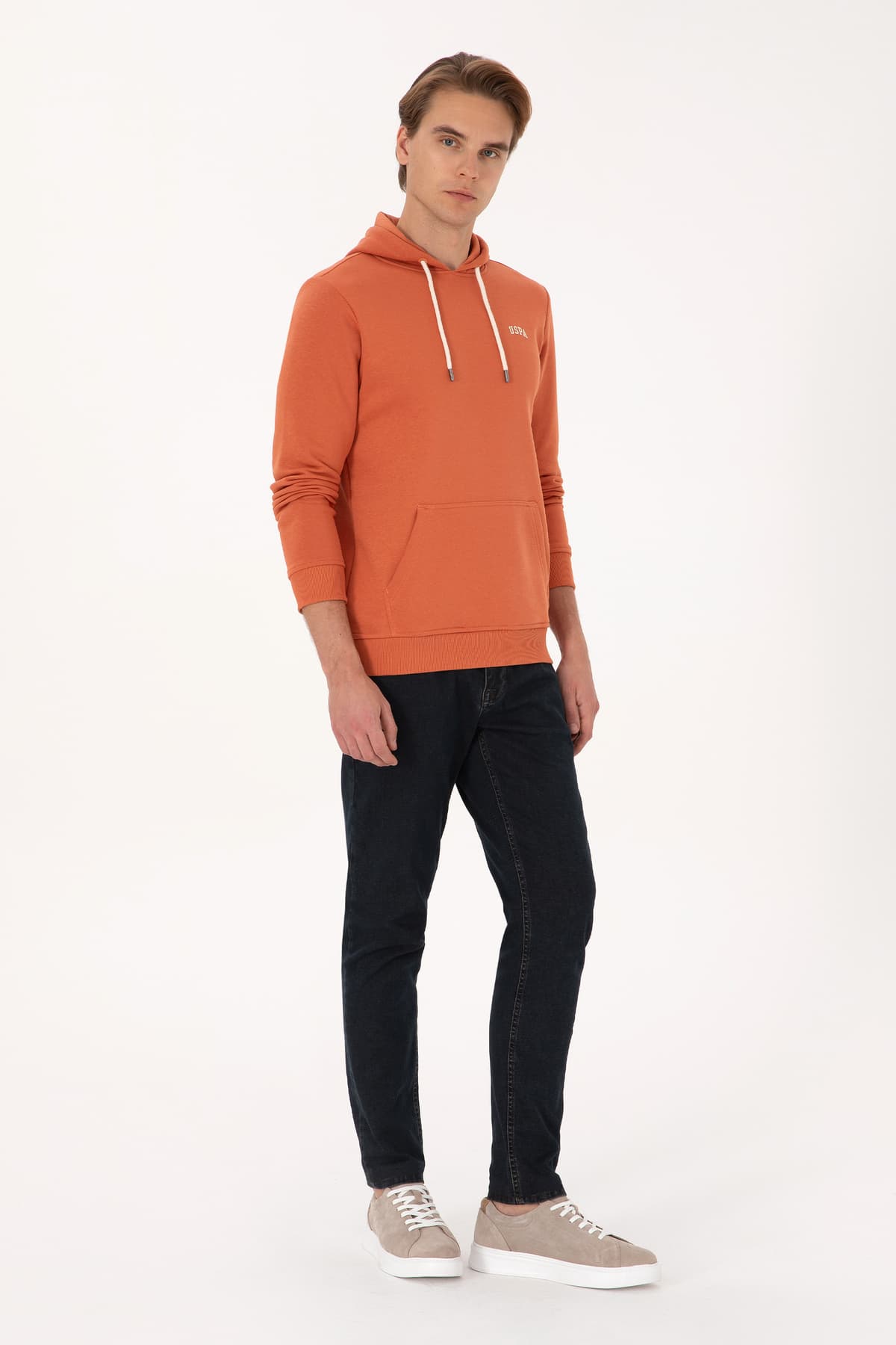 سوئیشرت مردانه U.S. Polo Assn. بیسیک رنگ دارچینی مدل 50295176-VR191 سوئیشرت مردانه U.S. Polo Assn. بیسیک رنگ دارچینی مدل 50295176-VR191