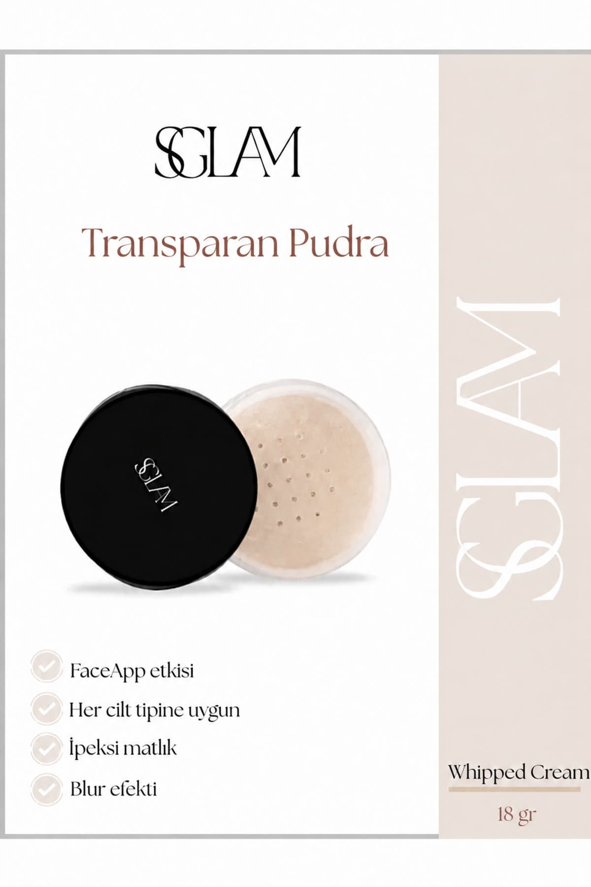پودر بیک شفاف S'GLAM پودر بیک شفاف S'GLAM