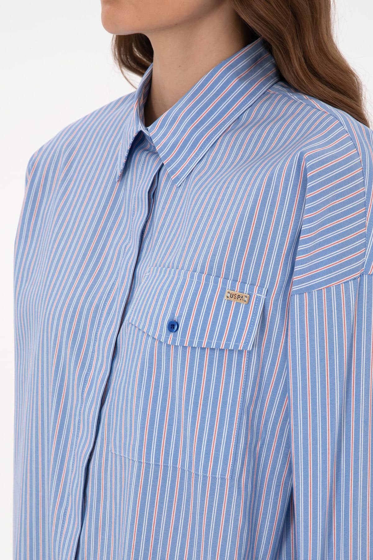 پیراهن زنانه U.S. Polo Assn. راهراه آستینبلند آبی سلطنتی مدل 50316369-VR032 پیراهن زنانه U.S. Polo Assn. راهراه آستینبلند آبی سلطنتی مدل 50316369-VR032