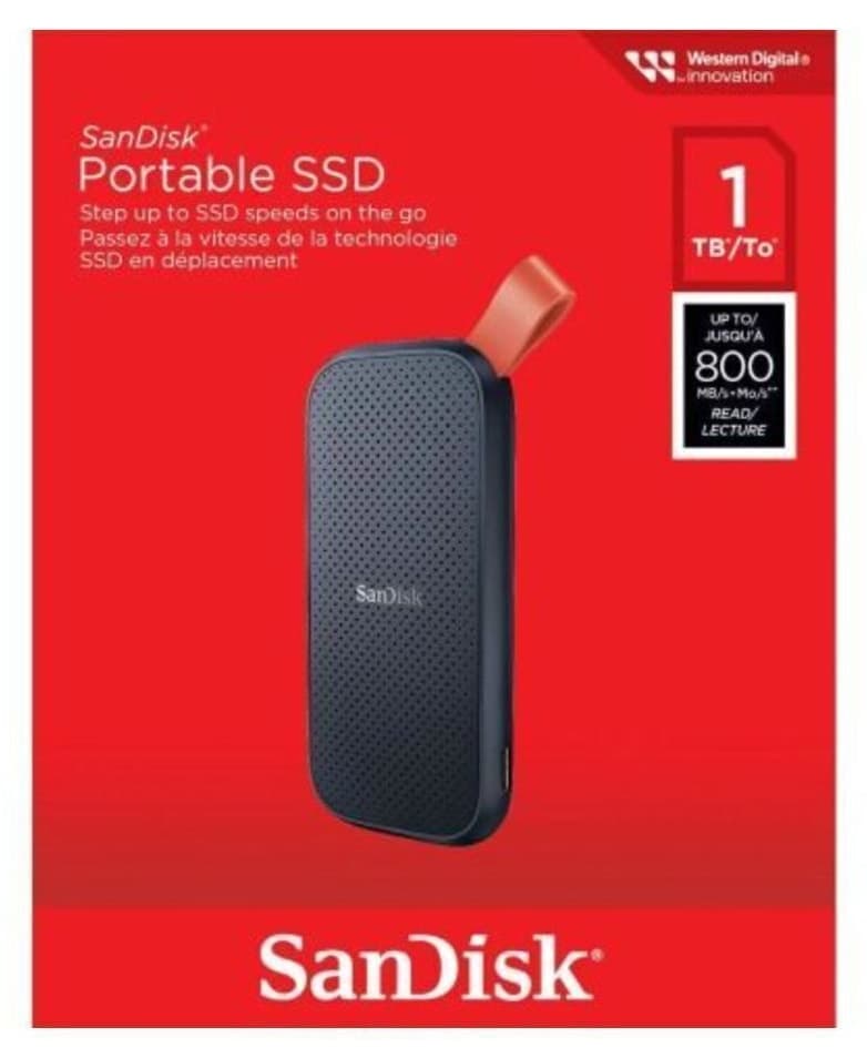 حافظه SSD قابل حمل Sandisk ظرفیت 1TB مدل SDSSDE30-1T00-G26 حافظه SSD قابل حمل Sandisk ظرفیت 1TB مدل SDSSDE30-1T00-G26