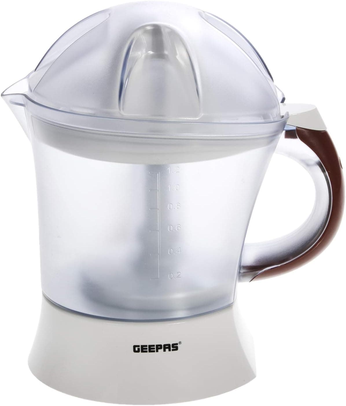 آبمیوهگیری مرکبات Geepas 25 Watt با 2 مخروط و ظرفیت 1.2 Liter آبمیوهگیری مرکبات Geepas 25 Watt با 2 مخروط و ظرفیت 1.2 Liter