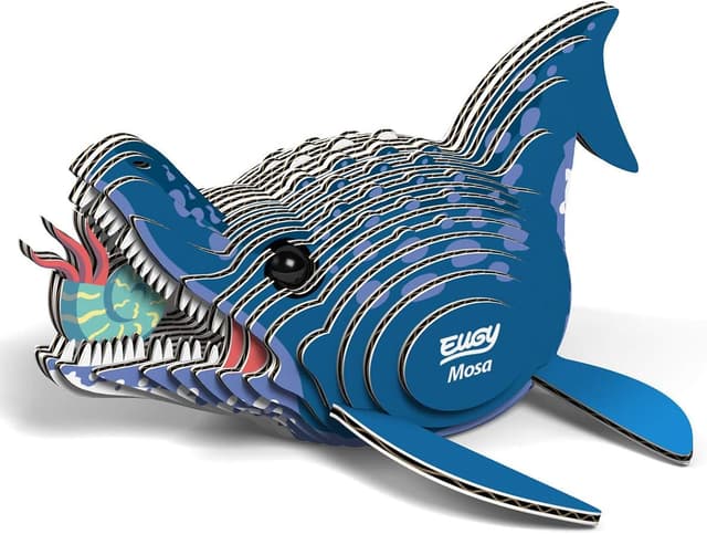 پازل آموزشی سه بعدی دایناسور برای کودکان بالای ۶ سال EUGY Mosasaurus 25 قطعه پازل آموزشی سه بعدی دایناسور برای کودکان بالای ۶ سال EUGY Mosasaurus 25 قطعه
