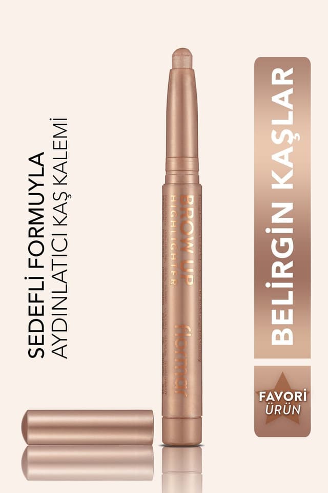 مداد هایلایتر ابروی پیچی Flormar Brow Up رنگ قهوهای روشن 000 Champagne مداد هایلایتر ابروی پیچی Flormar Brow Up رنگ قهوهای روشن 000 Champagne