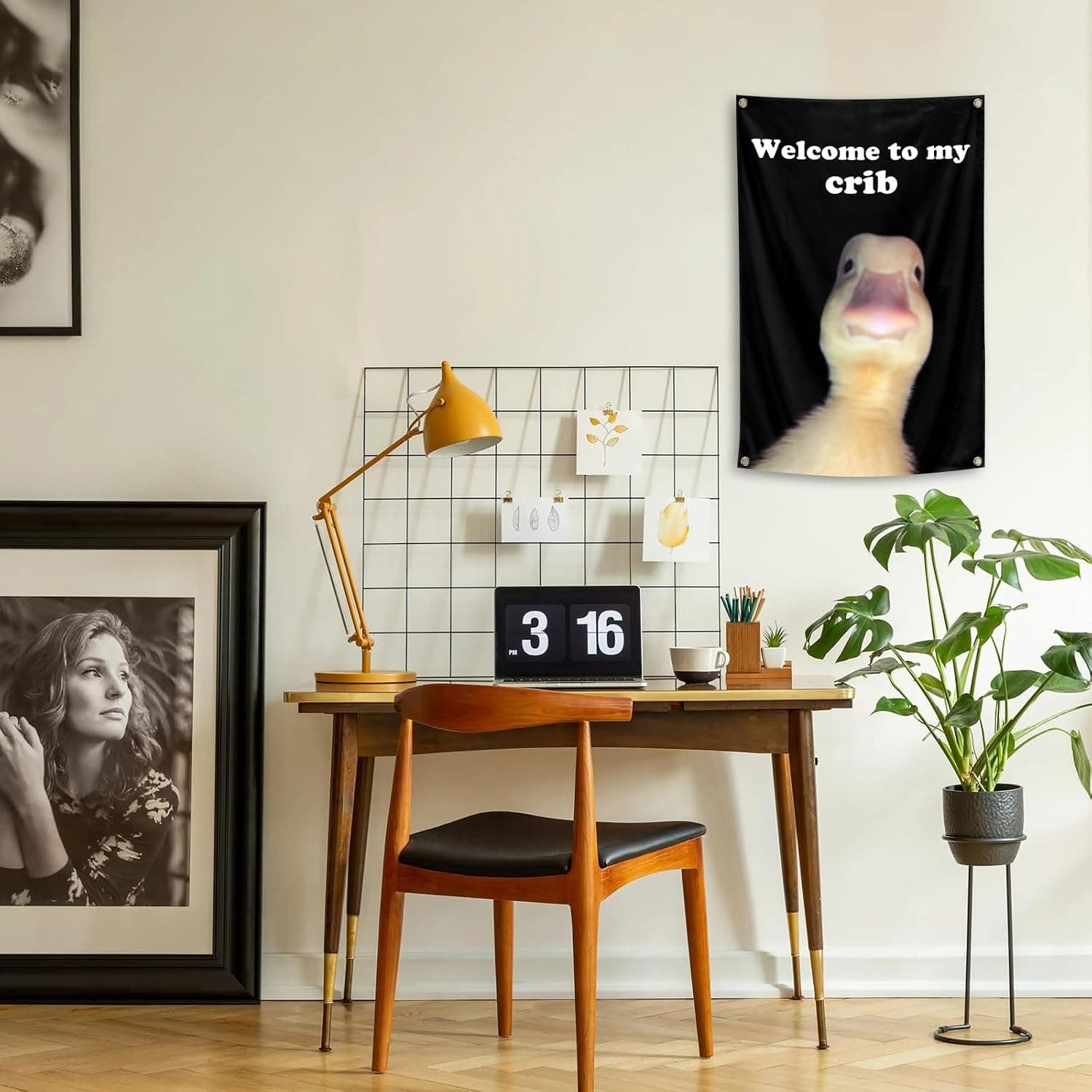 گوبلن دیواری ILINJAU با نوشته طنز به خانه من خوش آمدید 2x3Ft گوبلن دیواری ILINJAU با نوشته طنز به خانه من خوش آمدید 2x3Ft