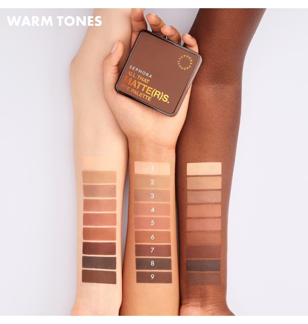 پالت سایه چشم Sephora Collection All That Matte(r)s با تونهای خنثی و گرم پالت سایه چشم Sephora Collection All That Matte(r)s با تونهای خنثی و گرم