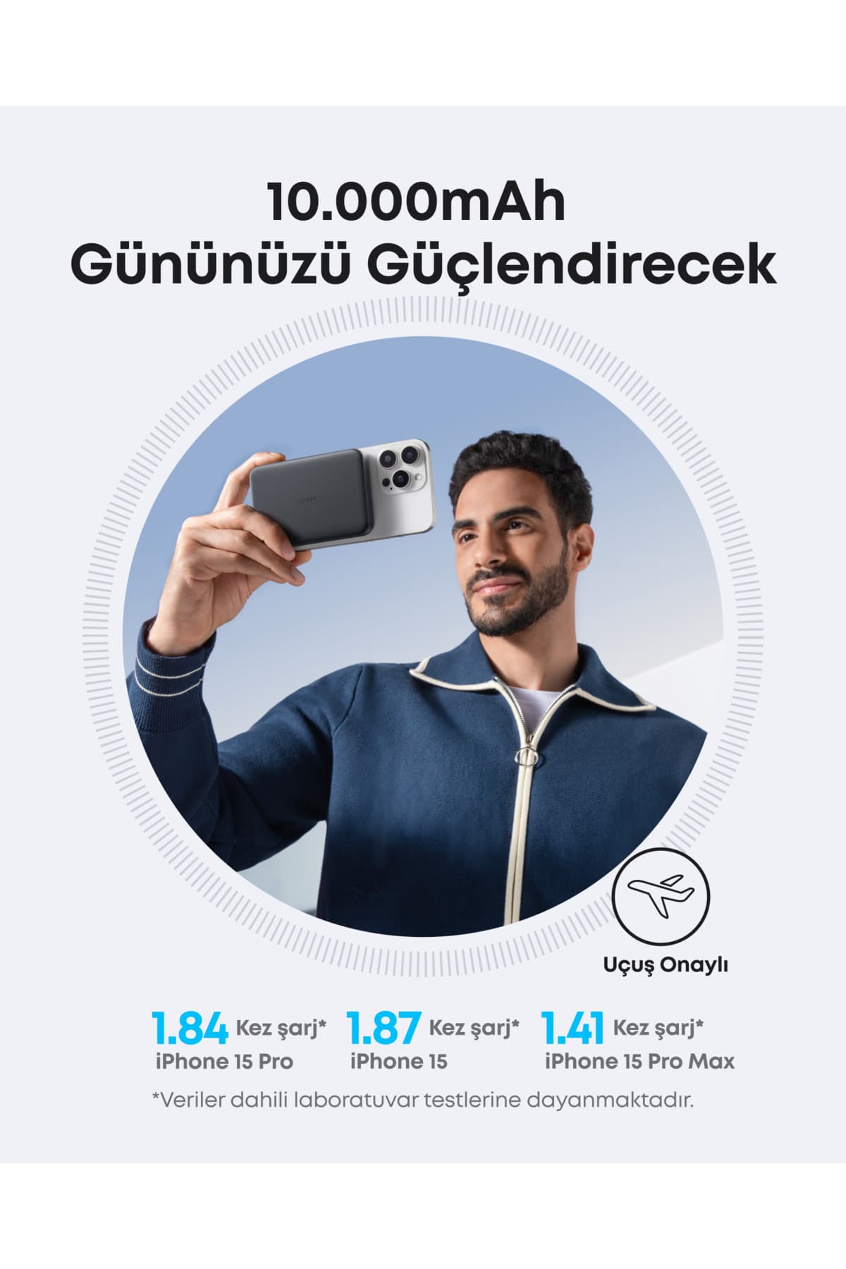 پاوربانک Anker MagGo با ظرفیت 10.000 mAh شارژ بیسیم مغناطیسی مشکی مدل A1664 پاوربانک Anker MagGo با ظرفیت 10.000 mAh شارژ بیسیم مغناطیسی مشکی مدل A1664