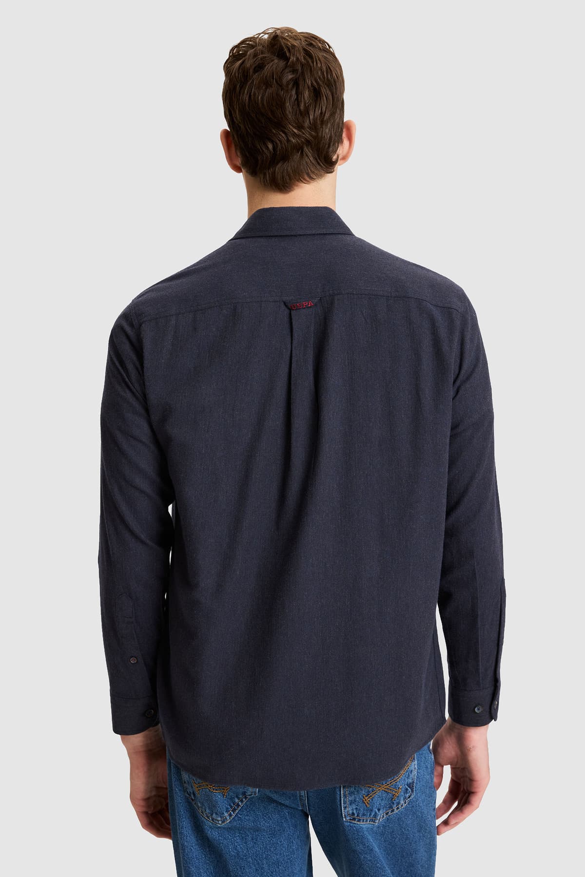 پیراهن مردانه U.S. Polo Assn. سرمهای رگولار فیت نخی آستین بلند مدل 50329685-VR033 پیراهن مردانه U.S. Polo Assn. سرمهای رگولار فیت نخی آستین بلند مدل 50329685-VR033