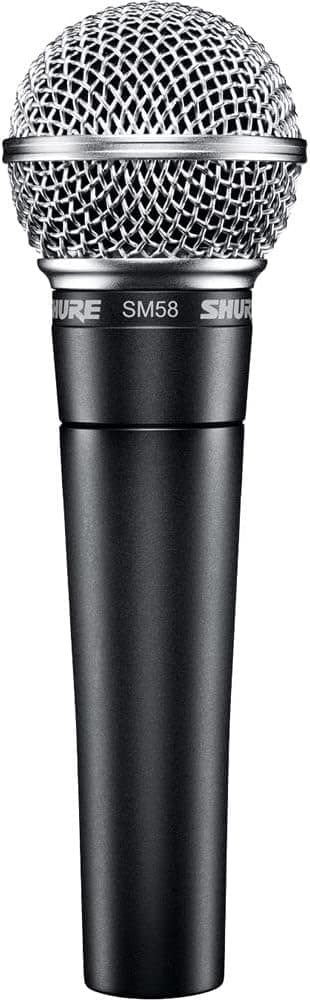 میکروفون ووکال Shure داینامیک کاردیوئید مدل SM58 به همراه کابل XLR 7.5m میکروفون ووکال Shure داینامیک کاردیوئید مدل SM58 به همراه کابل XLR 7.5m