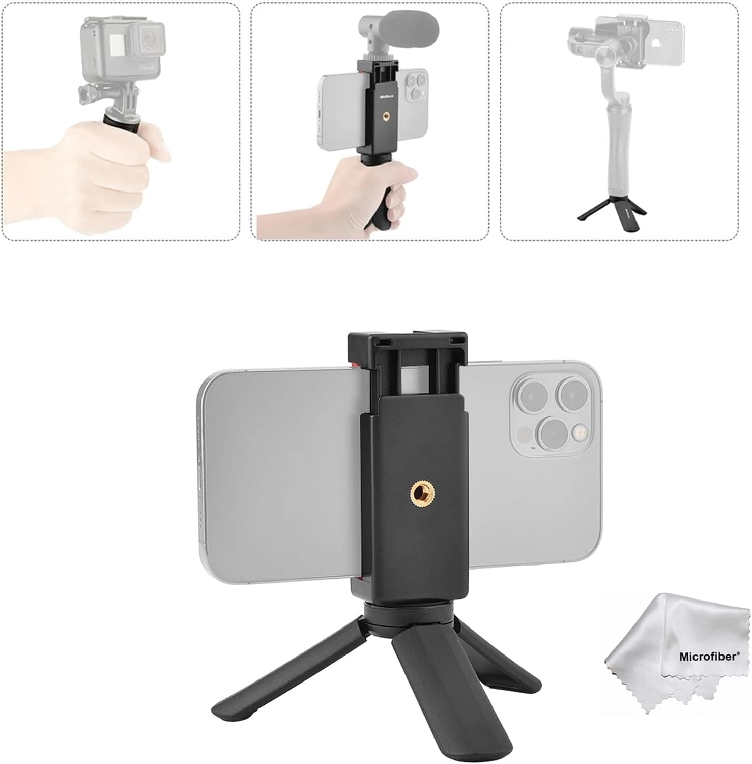سهپایه استند گیمبال با نگهدارنده موبایل T&YFOTOP مناسب Zhiyun، Feiyu و DJI Osmo سهپایه استند گیمبال با نگهدارنده موبایل T&YFOTOP مناسب Zhiyun، Feiyu و DJI Osmo