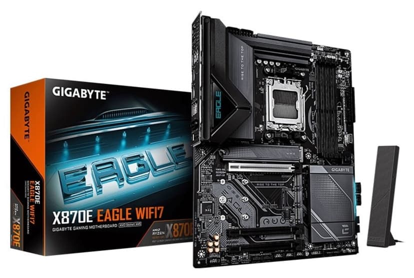 مادربرد Gigabyte X870E EAGLE WIFI7 سوکت AM5 DDR5 ATX 8000+ MT/s مادربرد Gigabyte X870E EAGLE WIFI7 سوکت AM5 DDR5 ATX 8000+ MT/s