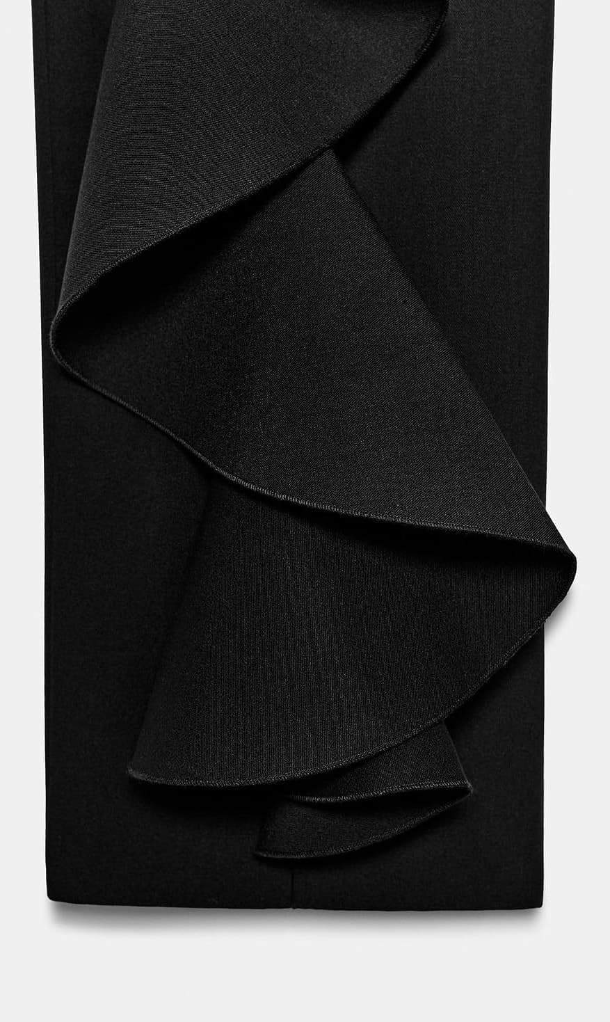 شلوار زنانه Zara ZW Collection ولاندار مشکی سایز M شلوار زنانه Zara ZW Collection ولاندار مشکی سایز M