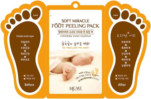 ماسک پیلینگ پا جورابی MJ CARE مدل Miracle ماسک پیلینگ پا جورابی MJ CARE مدل Miracle