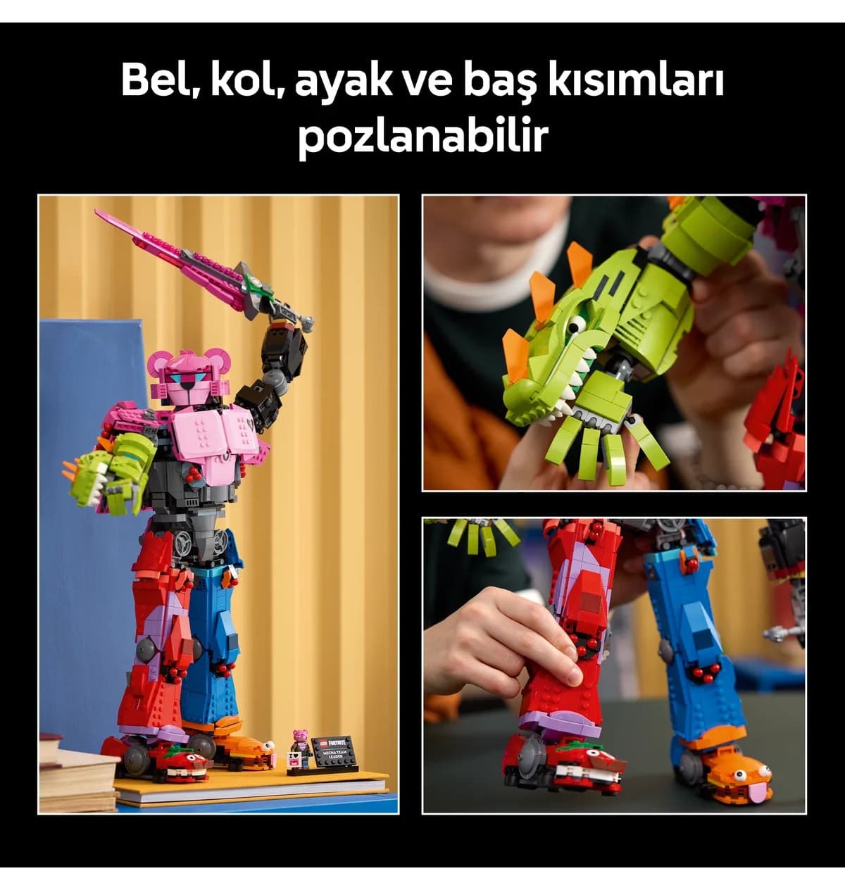 لگو Fortnite رهبر تیم Meka مدل 77078 با 2503 قطعه لگو Fortnite رهبر تیم Meka مدل 77078 با 2503 قطعه