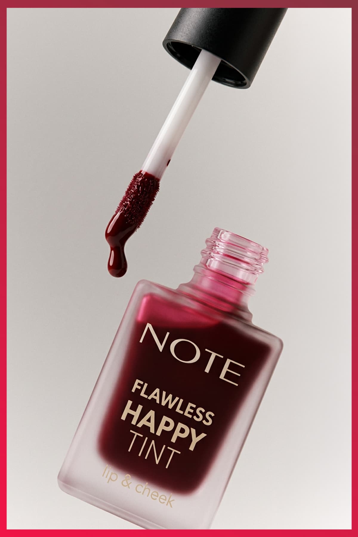 تینت لب و گونه مایع Note Cosmetics Flawless Happy Tint شماره 03 صورتی تینت لب و گونه مایع Note Cosmetics Flawless Happy Tint شماره 03 صورتی