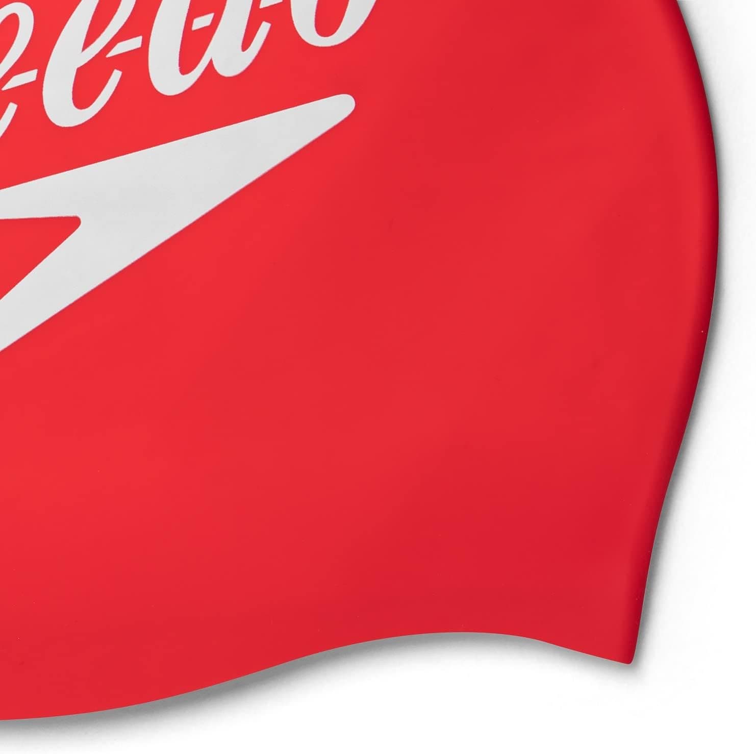 کلاه شنا یونیسکس Speedo سیلیکونی قرمز با طرح شعار چاپی کلاه شنا یونیسکس Speedo سیلیکونی قرمز با طرح شعار چاپی